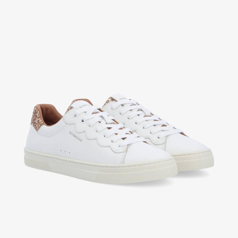 SPARKLE WAVE W - NAPPA/GLITTER - WHITE/PINK